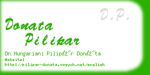 donata pilipar business card
